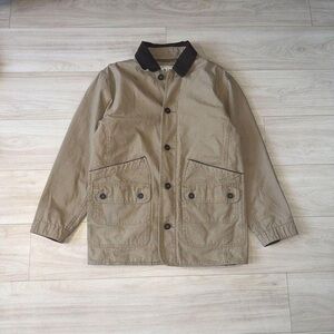 Men's Tan Jacket with Black Accents